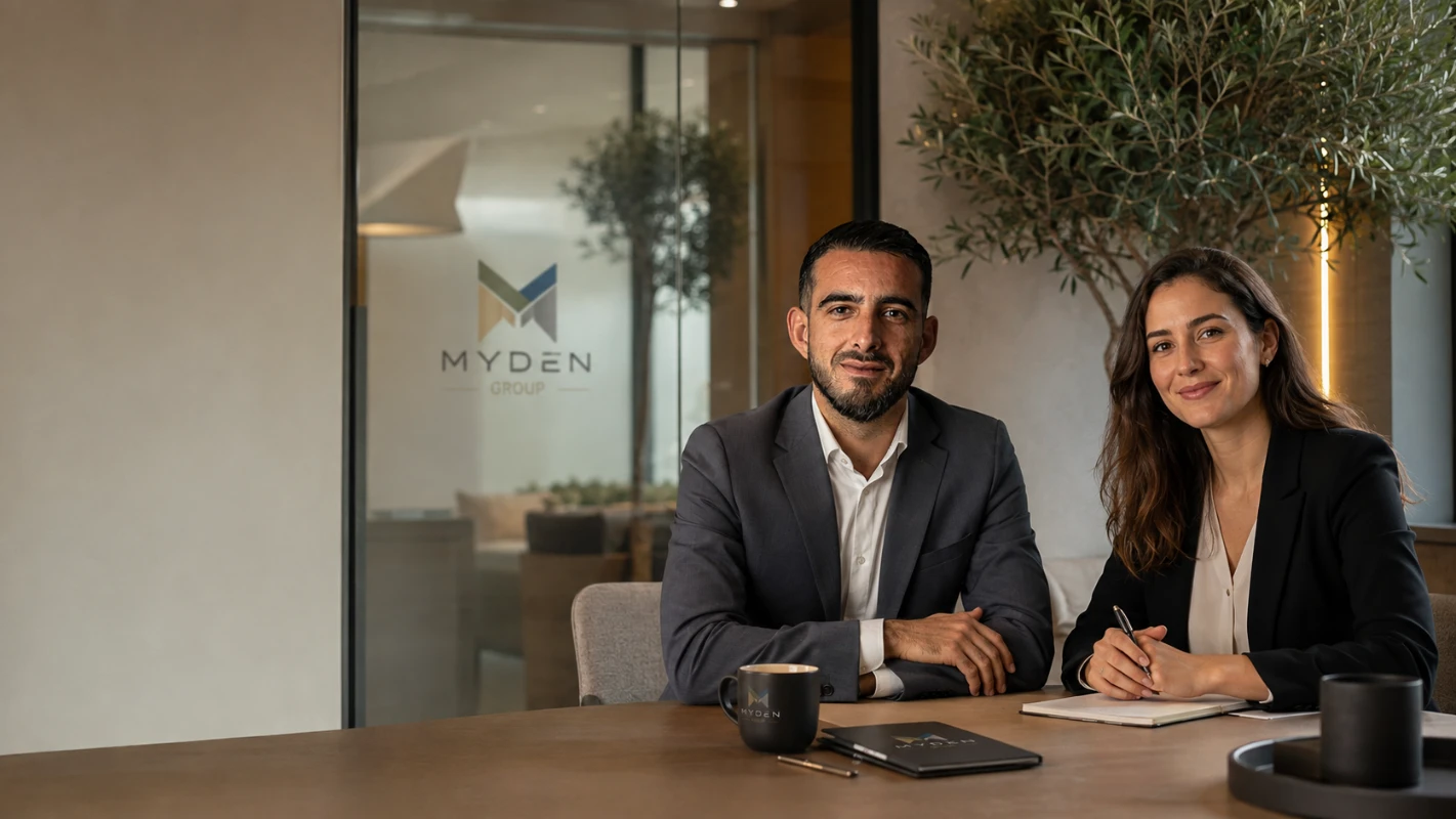 Équipe MYDEN accueillant un projet client