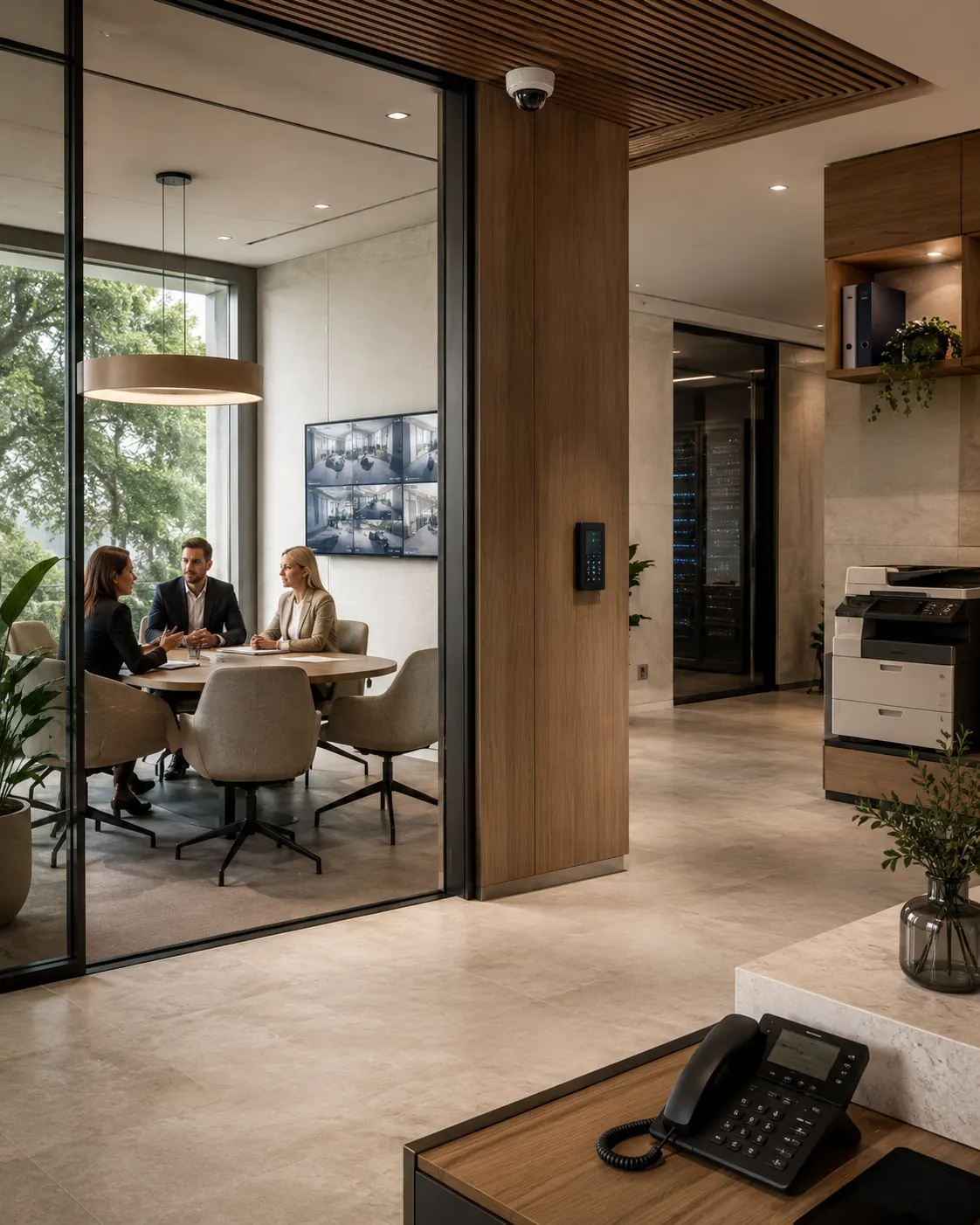 Scène de conseil dans un environnement MYDEN réunissant plusieurs expertises